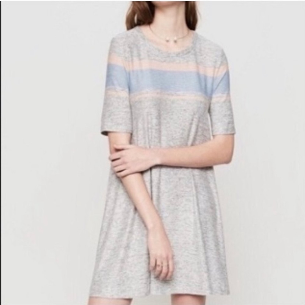 Lou & Grey Striped T-Shirt Shift Dress